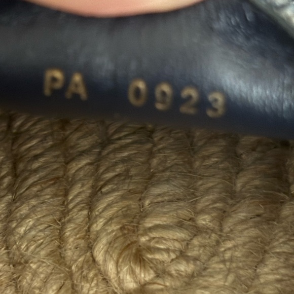 Celine Blue Denim And Silver Color Espadrilles - Picture 5 of 12